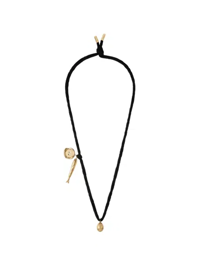 Givenchy Lucky Charms Necklace In Silk And Metal In Multi