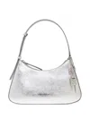 Givenchy Small Lucky Lock Metallic Shoulder Bag In Grey