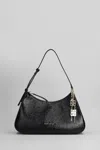 Givenchy Lucky Lock Shoulder Bag In Black Leather In Black