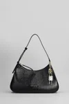 Givenchy Lucky Lock Shoulder Bag In Black Leather In Black