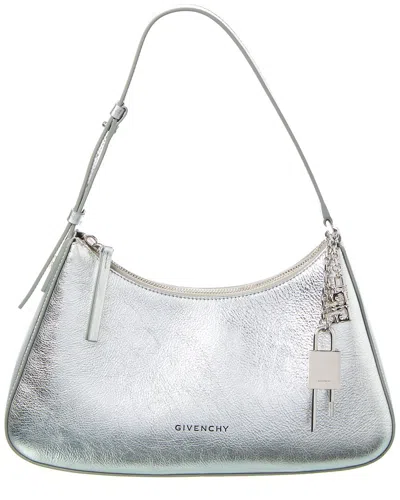 Givenchy Lucky Lock Small Leather Hobo Bag In Gray