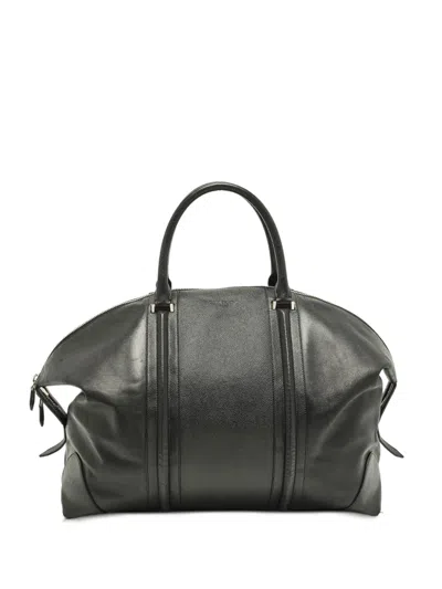 Pre-owned Givenchy Lucrezia Leather Duffel Bag In Black