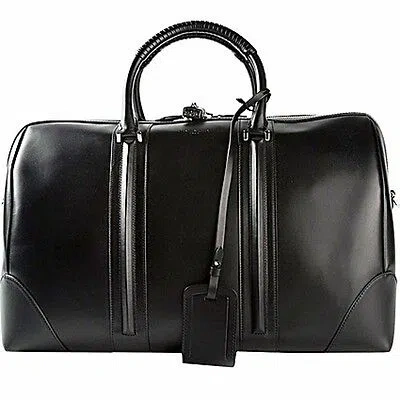Pre-owned Givenchy Lucrezia Weekender, Holdall Lucrezia Weekender, Weekend Duffle Bag In Black