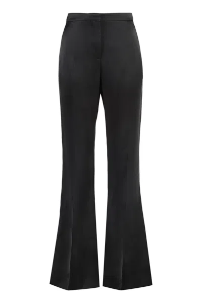 Givenchy Luxurious Feminine Black Satin Trousers For Fw23
