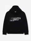 Givenchy Hooded Cotton Sweatshirt Featuring Kangaroo Pocket In Black