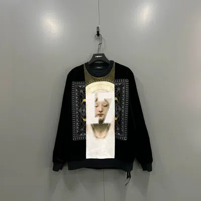 Pre-owned Givenchy Madonna Print Sweatshirt M - Dmc In Black