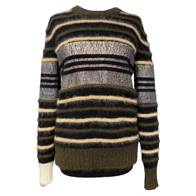 Pre-owned Givenchy Maglione  Tricolore In Black