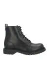 Givenchy Chunky Sole Leather Ankle Boots With Pull Tab In Black