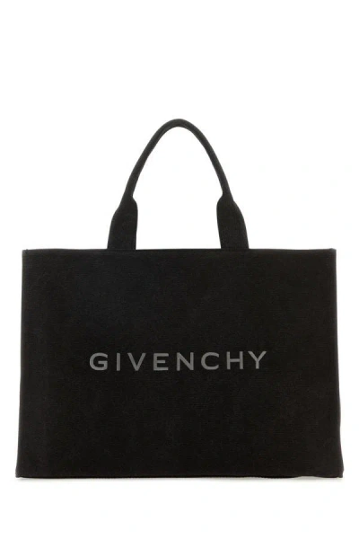 Givenchy Man Black Canvas  Shopping Bag