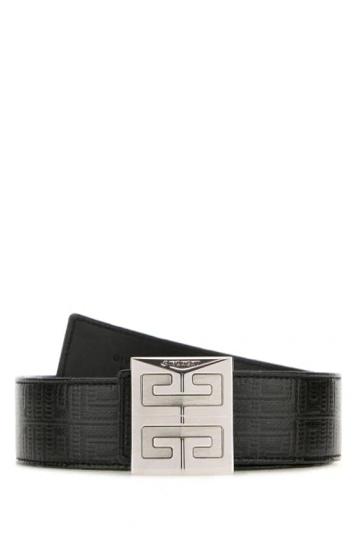 Givenchy 4g Plaque Reversible Belt In Black