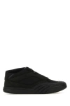 GIVENCHY GIVENCHY MAN BLACK FABRIC AND LEATHER SKATE SNEAKERS