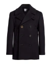 Givenchy Man Coat Navy Size 40 Wool In Black