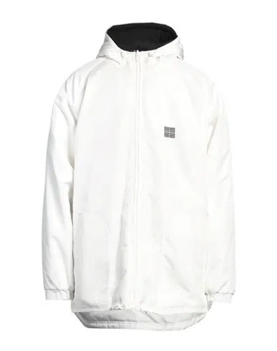 Givenchy Zip-up Padded Parka Jacket With Embroidered Logo In White