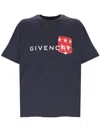 Givenchy Man Deep Blue T Shirt And Polo Bm71 J8 In Deep Blue