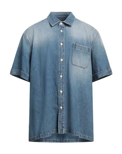 Givenchy Men Denim Shirt In Blue