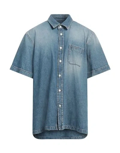 Givenchy Men Denim Shirt In Blue