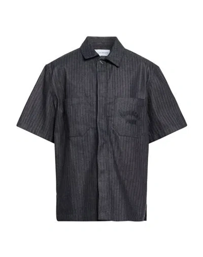 Givenchy Man Denim Shirt Blue Size M Cotton In Black
