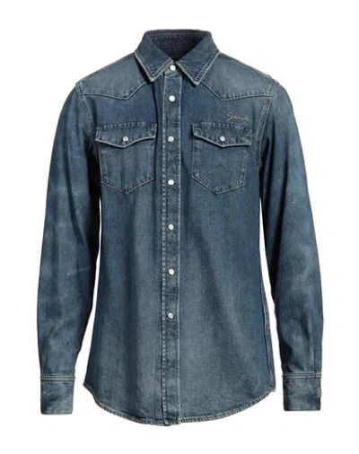 Givenchy Straight Denim Shirt In Blue