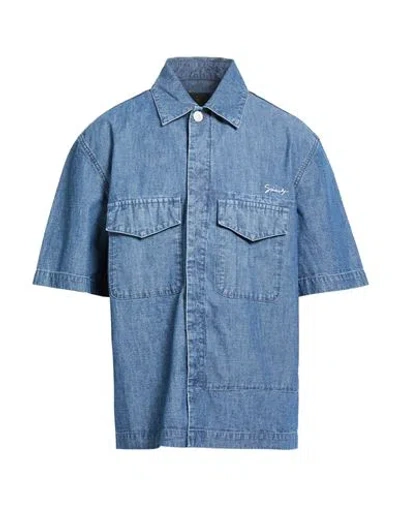 Givenchy Man Denim Shirt Blue Size Xl Cotton