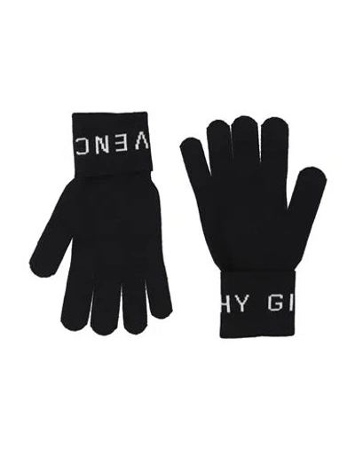 Givenchy Man Gloves Black Size Onesize Wool