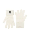 Givenchy Man Gloves Ivory Size Onesize Wool, Cashmere In White