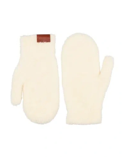 Givenchy Man Gloves Ivory Size Onesize Wool, Polyamide, Elastane In White