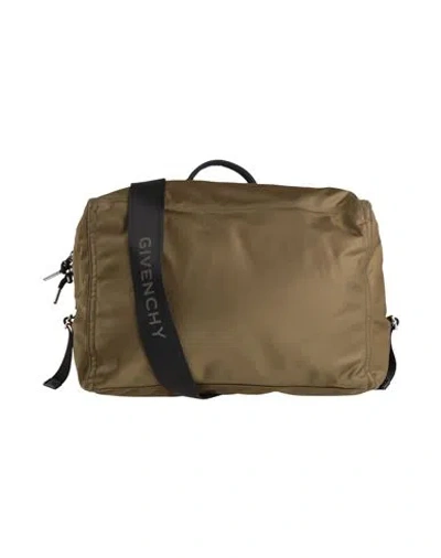Givenchy Man Handbag Military Green Size - Polyamide, Acrylic