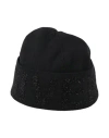 Givenchy Man Hat Black Size Onesize Wool, Polyamide, Viscose In Black
