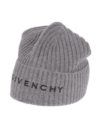 Givenchy Man Hat Grey Size Onesize Wool, Cashmere In Grey