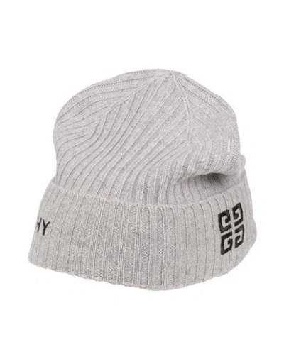 Givenchy Man Hat Light Grey Size Onesize Wool, Cashmere In Gray