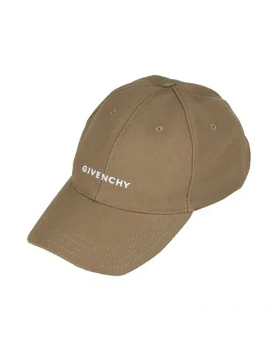 Givenchy Man Hat Military Green Size Onesize Cotton In Metallic