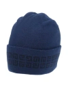 Givenchy Man Hat Navy Size Onesize Wool In Blue