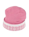 Givenchy Man Hat Pink Size Onesize Wool, Silk In Pink