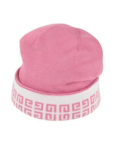 Givenchy Man Hat Pink Size Onesize Wool, Silk