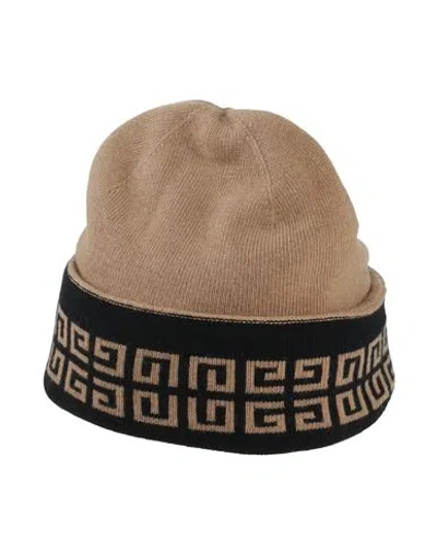 Givenchy Man Hat Sand Size Onesize Wool, Cashmere In Beige