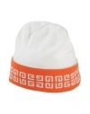 Givenchy Man Hat White Size Onesize Wool, Cashmere