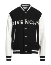 Givenchy Man Jacket Black Size 40 Calfskin, Wool, Polyamide In Black