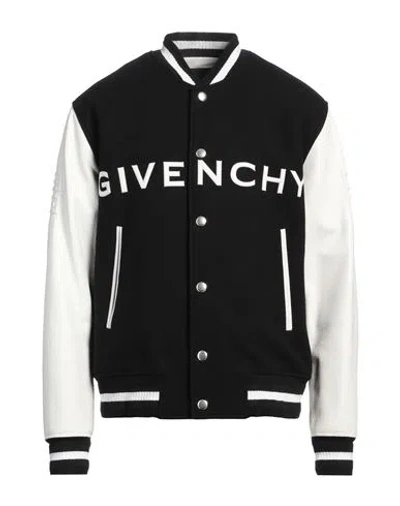 Givenchy Man Jacket Black Size 40 Calfskin, Wool, Polyamide