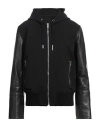 Givenchy Man Jacket Black Size 44 Viscose, Polyamide, Elastane, Calfskin In Black