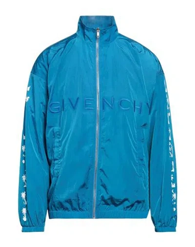 Givenchy Man Jacket Blue Size 40 Polyamide