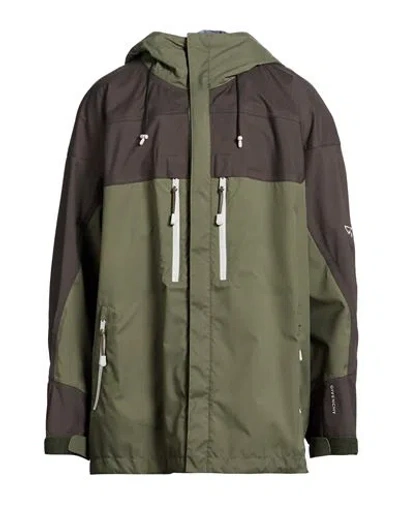 Givenchy Man Jacket Military Green Size 42 Polyamide In Gray