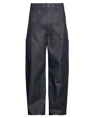 Givenchy Man Jeans Blue Size 36 Cotton In Animal Print