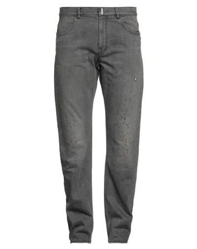 Givenchy Man Jeans Grey Size 34 Cotton, Elastane In Gray