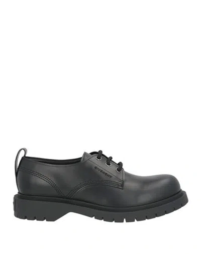 GIVENCHY GIVENCHY MAN LACE-UP SHOES BLACK SIZE 9 BULL SKIN