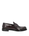 Givenchy Man Loafers Burgundy Size 8 Leather In Red