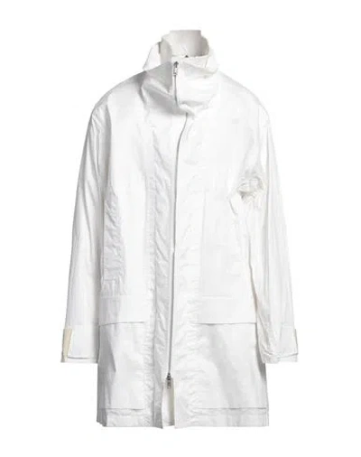 Givenchy Man Overcoat & Trench Coat White Size 42 Cotton