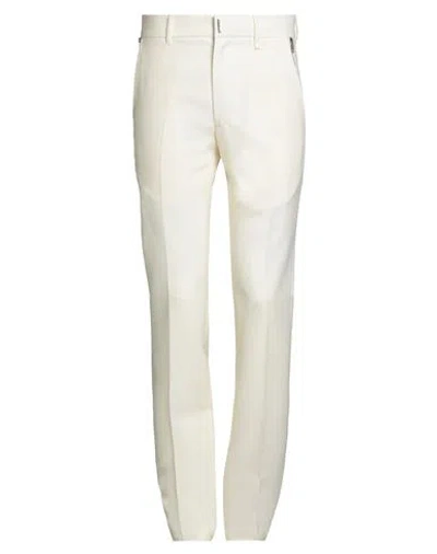 Givenchy Man Pants Ivory Size 34 Wool, Mohair Wool In White