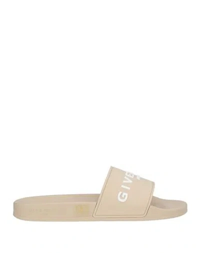Givenchy Man Sandals Beige Size 9 Thermoplastic Polyurethane In Neutral