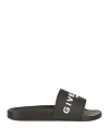 Givenchy Man Sandals Black Size 8 Thermoplastic Polyurethane In Black