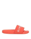 Givenchy Man Sandals Orange Size 9 Thermoplastic Polyurethane In Orange
